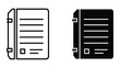 © vactor guru - Notebook icons in black and white