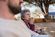 © Raul Navarro/Stocksy - Senior woman enjoying ice cream