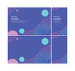 © alphabeticmind - Abstract Purple Wave Background Template With Pastel Circles And Modern Brochure Layout