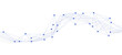 © nijom - Abstract tech network connection dots. Digital technology and big data analysis background. White background with plexus lines abstract music background
