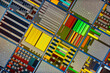 © Andrei Armiagov - Silicon semiconductor wafer with integrated circuit die mosaic pattern.