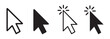 © Sumon - Minimalist mouse cursor arrow icon collection showing pointer click states for website and application design