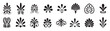 © Jido - Palmettes elements symbols vector set