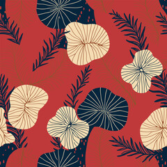 Naklejka na meble seamless floral pattern