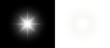 © AzeritCrystal - Glow white sparkle star light on silver festive background with bright shine beam flare burst magic glitter rays isolated on black transparent backdrop.