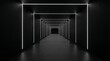 © Abdul - Dark Futuristic Corridor With Neon Lights