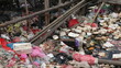 © Vicky - Plastic waste piled up in a river near a fishing port. The social issue of marine debris is difficult to resolve, especially in Asia.