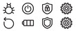 © jkshjv - power and security line icons for app and ui design