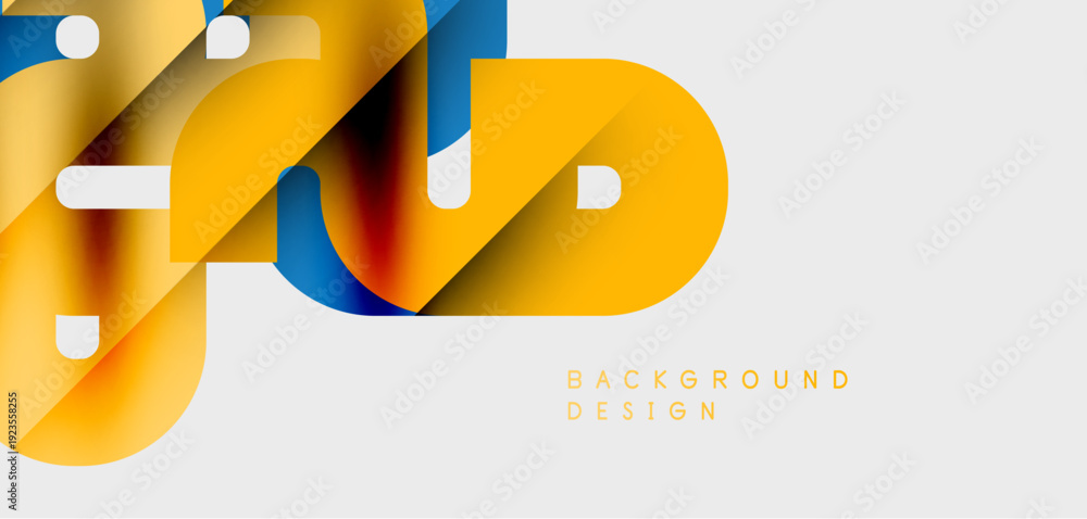 Dynamic Composition Overlay Abstract geometric shapes, vibrant colors, modern design. Gradient ...