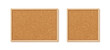 © Vector_Artist - Cork boards with wood frame isolated on white background. Note pinboard. Vector realistic illustration