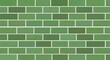 © AuraArt - Seamless pattern of green brick wall texture.