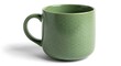 © Hena - Green ceramic coffee mug with small dots