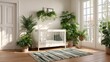 © Ferman Bagus Istuhri - Bright nursery interior featuring crib surrounded by lush green plants