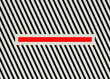 © Westend61 - Geometric abstract background with red horizontal line and black stripes