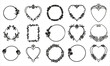 © mofizur - heart, hearts, love, romantic, romance, valentine, valentines, wedding, cute, doodle, sketch, handdrawn, icon, icons, symbol, symbols, decorative, ornament, illustration, vector