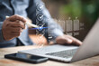 © Kornkanok - Efficient digital documentation system manages business workflow review. Standard compliance policy checklist confirms security technology analysis document file approval