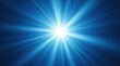 © Alex Pios - Radial light rays emanating from the center on a blue background