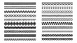 © Chapala - Collection of ornate black and white lace border patterns and designs