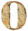 © Rawpixel.com - PNG Vintage Alphabet Number 0 number text old.
