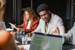 © Nuria Seguí/Stocksy - Corporate people in the meeting room