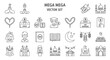 © dzulvikar - Collection of Islamic symbols and icons representing various aspects of faith and culture in a minimalist vector set