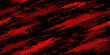 © ITS OK - Dark grunge abstract wallpaper featuring a dirty red binary code pattern over a textured vintage metal wall with blood and fire art design
