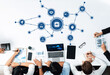 © InfiniteFlow - Team members collaborate around a modern workspace, exploring artificial intelligence and data analytics through innovative digital tools and engaging visual concepts. Amity