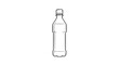 © Jono - Clean Line Art Drawing of a Plastic Water Bottle with Cap
