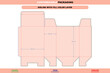 © CreativeQueen - Cereal tuck end box with auto bottom snap lock folding carton dieline template custom dimensions for customizable premium food products packaging design accurate die line
