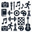 © Gunawan - Hobbies and Interests Icons vector