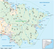 © lesniewski - Map of the Catalan Peninsula, Cap de Creus, Spain