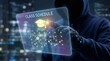 © Happy Hues - Hacker Accessing Digital Class Schedule via Futuristic Holographic Interface