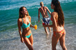 © NDABCREATIVITY - Summer celebration by the sea, where friends toast to sunshine, freedom, and unforgettable memories
