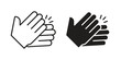 © Thadeu - Clap icon symbol design template. Vector 10 eps.