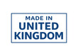 © Roman - Made in United Kingdom label vectorMade in vector label icon on a white background