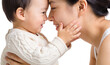 © LUPACO PNG - Mother and baby in a tender moment transparent
