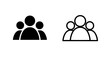 © MdDelowar - A group of three people icons representing community, team, and user profiles in a modern vector style.