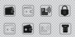 © mahbub1243 - Collection of security and privacy icons for digital and physical safety