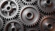 © Suparto - Close up of industrial metal gears and mechanical engine parts for engineering technology