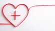 © Natty - a red heart with a white Christian cross centered inside, symbolizing faith, love, and spirituality