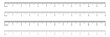 © BEST TOP CRAFT - Ruler scales 1to 10, 12 centimeters, inches markup, numbers. Measuring sticks. Distance, height, length measurement, sewing tool black mockup. Measuring chart, metric, imperial units icon template.