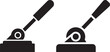 © Md - Two lever switch icons in black and white, representing power, control, and selection in electrical or mechanical systems.