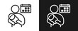 © hans_ts - Parental Leave Icon Set Outline In White And Black Background