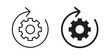 © Bell - Continuous changes icons with different styles. Vector logo illustration simple design.