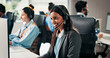 © P2000/peopleimages.com - Virtual assistant, headset or happy woman in call center with computer, customer care or contact. Troubleshooting, online advice or help desk agent with tech support consultation, people or coworking