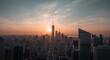 © TheWaterMeloonProjec - Sunrise perspective on urban development and open sky above