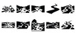 © Bipul - silhouette nature brook stream drawing icons and set of graphics nature elements