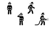 © Welly_Creates - Firefighters in Various Action Poses 1.