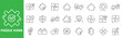 © tutti_frutti - Puzzle icon set featuring jigsaw pieces, problem solving, teamwork collaboration, business strategy concepts, outline line icons with editable stroke vector.