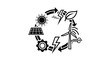 © niswa CreativeStudio - Renewable Energy Cycle Illustration.